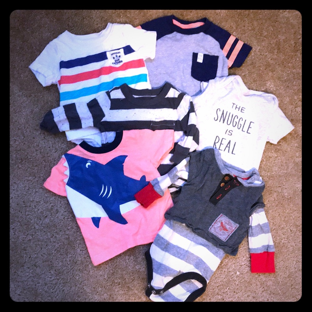 Baby boy shirt lot